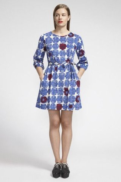 画像3: Marimekko マリメッコ チュニックワンピース Ipanema Blue  (3)
