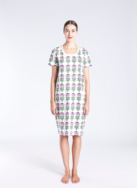 画像4: Marimekko マリメッコ Keskiyo / Vihkiruusu ワンピース  (4)