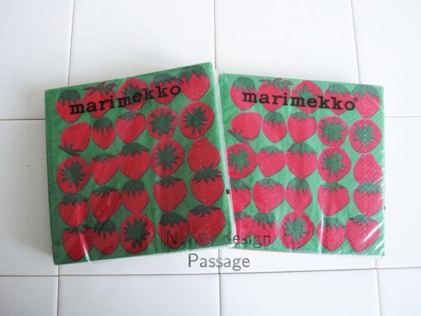 画像1: Marimekko マリメッコ MUMMOLAN MARJAT  ペーパーナプキン  Mサイズ (1)