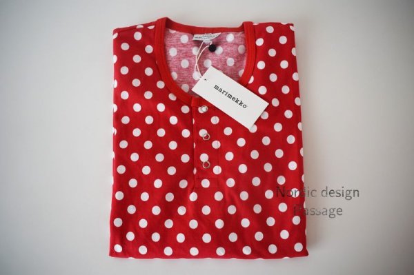 画像4: Marimekko マリメッコ  pallopaita トップス  Red  (4)