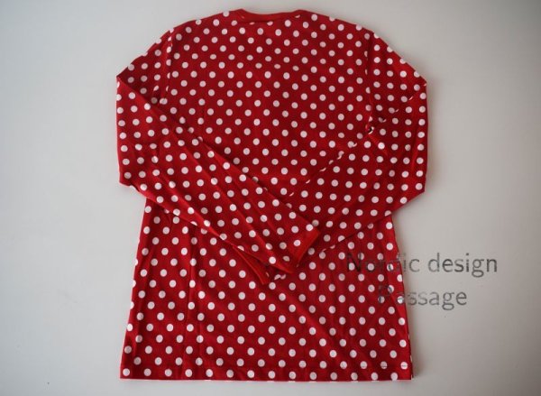 画像2: Marimekko マリメッコ  pallopaita トップス  Red  (2)