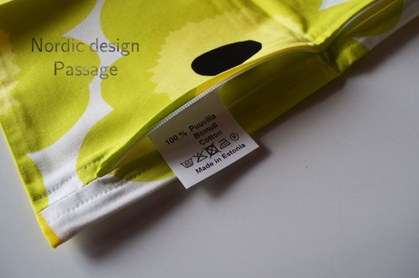 画像2: 限定  Marimekk マリメッコ Pieni Unikko ピエニ ウニッコ クッションカバー Yellow (2)