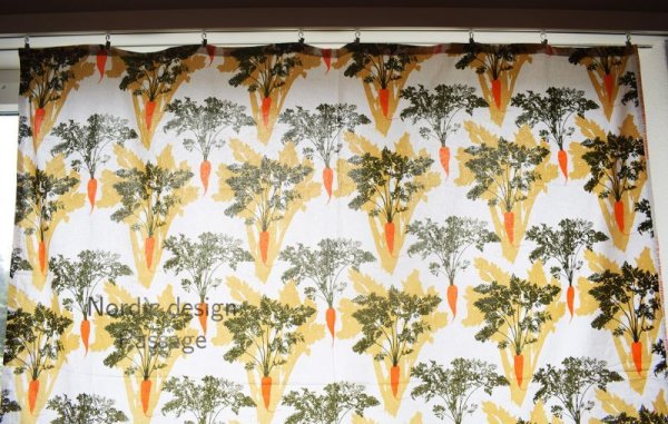 画像3: レア Marimekko マリメッコ ヴィンテージファブリック porkkana コットン生地  (3)