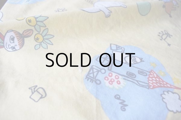 画像4: 廃盤レア Finlayson フィンレイソン ヴィンテージファブリック ムーミン  イエロー (4)