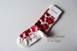 画像3: Marimekko マリメッコ UNIKKO ウニッコ ソックス HIETA red (3)