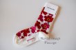 画像1: Marimekko マリメッコ UNIKKO ウニッコ ソックス HIETA red (1)