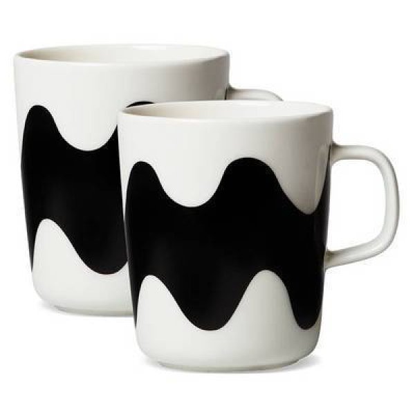 画像1: 日本発送 Marimekko マリメッコ Lokki ロッキ 2個set フィンエア限定マグ  (1)
