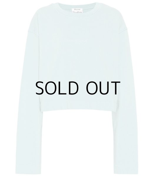 画像1: ACNE STUDIOS (アクネ) ロゴ入りスウェット Odice light blue (1)