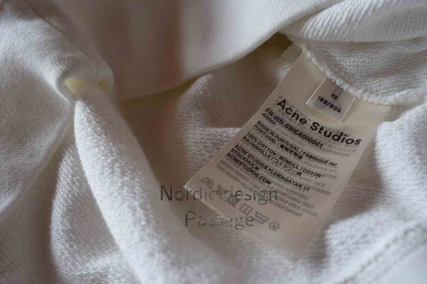 画像3: Acne  STUDIOS (アクネ)  パーカー・フーディ  Acneロゴ  ホワイト (3)