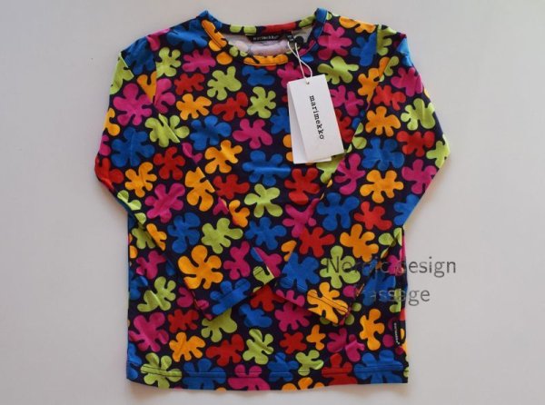 画像1: Marimekko マリメッコ キッズ用 長Tシャツ (1)