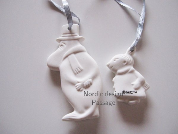 画像2: 廃盤 ARABIA アラビア ムーミン 2012年 クリスマス限定 オーナメント2個 set  (2)