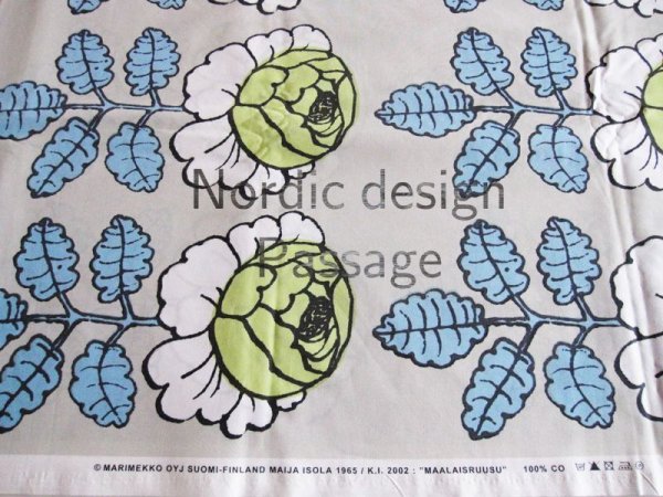画像3: Marimekko マリメッコ Maalaisruusu マーライスルース ファブリック  (3)