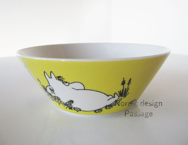 画像2: [廃盤] ARABIA アラビア Moomin Snorkmaiden フローレン ボウル Yellow (2)