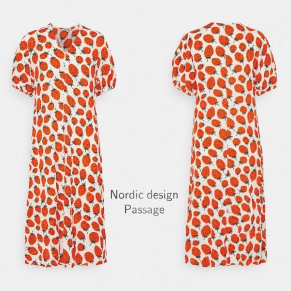 画像2: Marimekko マリメッコ LENNELLA MANSIKKA  ワンピース (2)