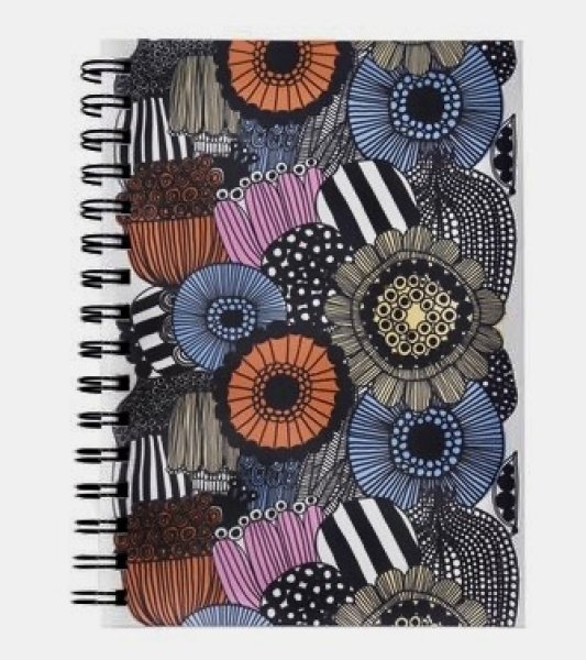 画像1: [日本未入荷] Marimekko マリメッコ　Siirtolapuutarha　シイルトラプータルハ　リングノート  (1)
