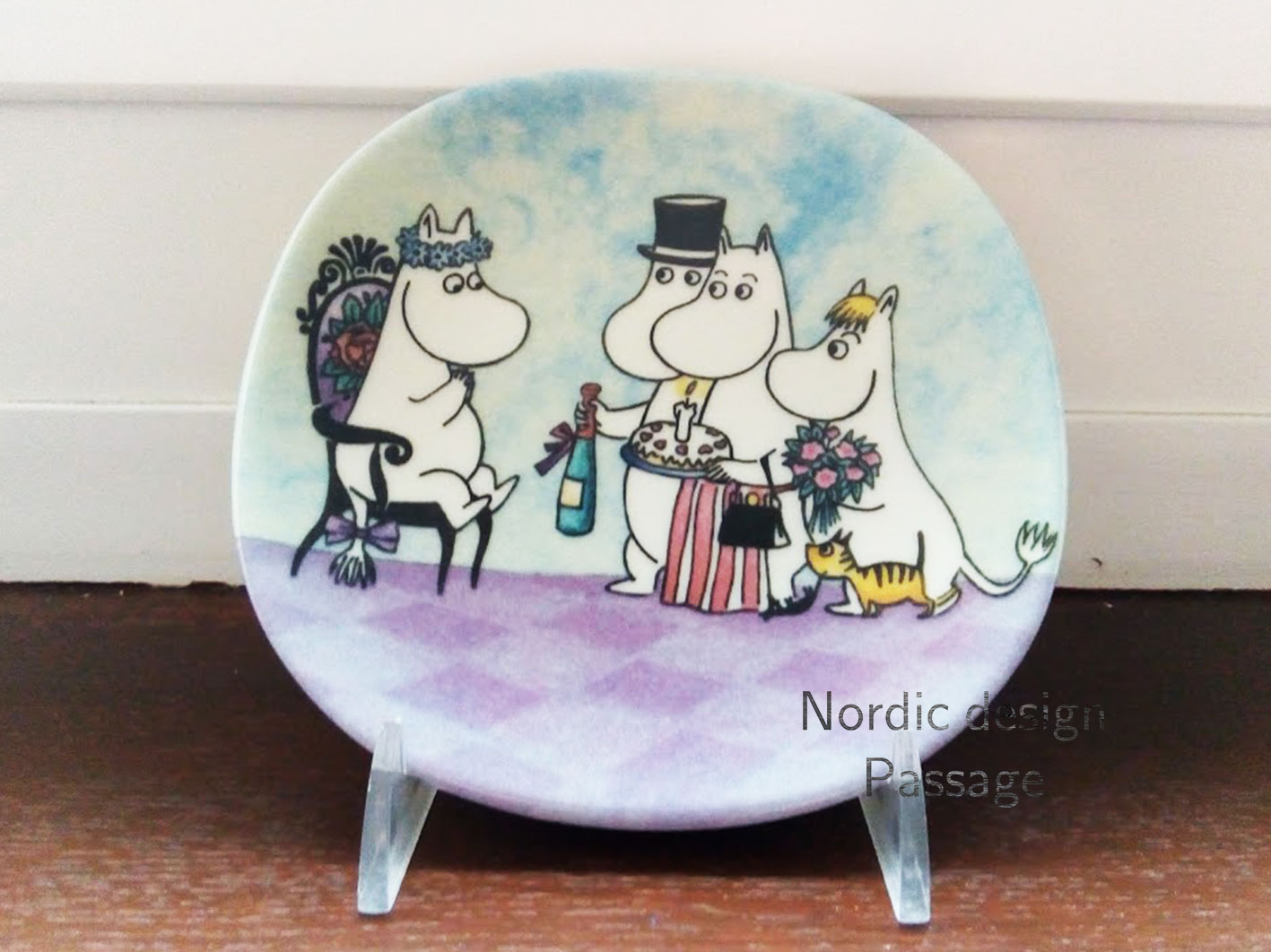 [廃盤]ARABIA ムーミン Moomin ウォールプレート 誕生日/Birthday 2005-2007 (箱付き)