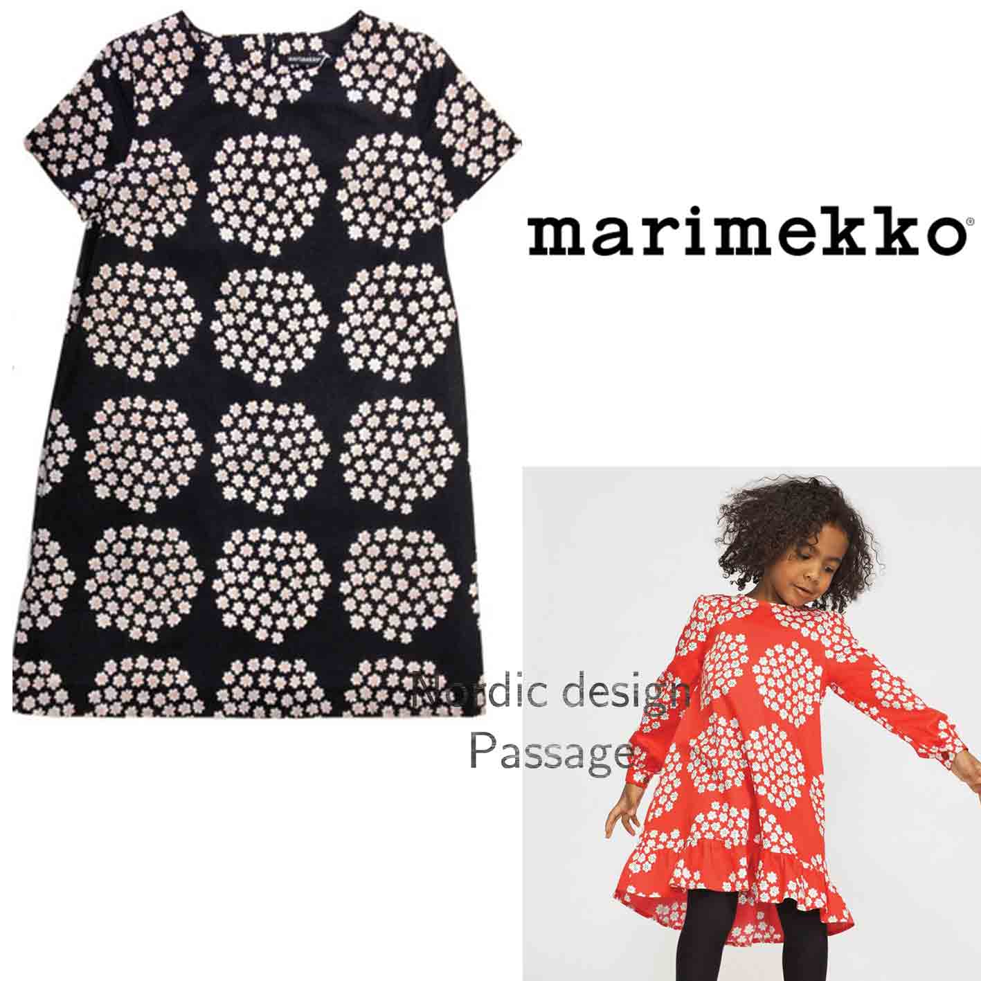 親子コーデ] Marimekko マリメッコ puketti pembe - kukikas dress